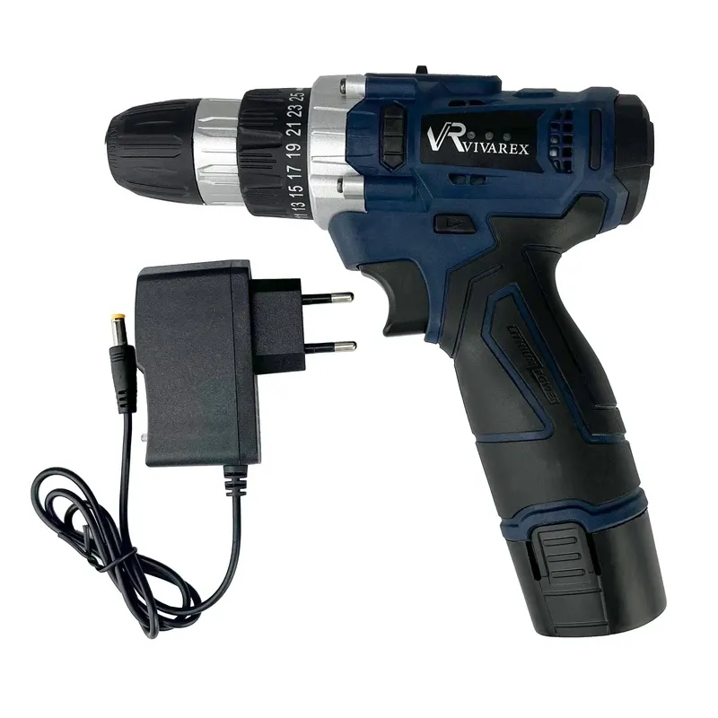 دریل پیچ گوشتی شارژی 12 ولت ویوارکس مدل VR1210-1C تک باتری
