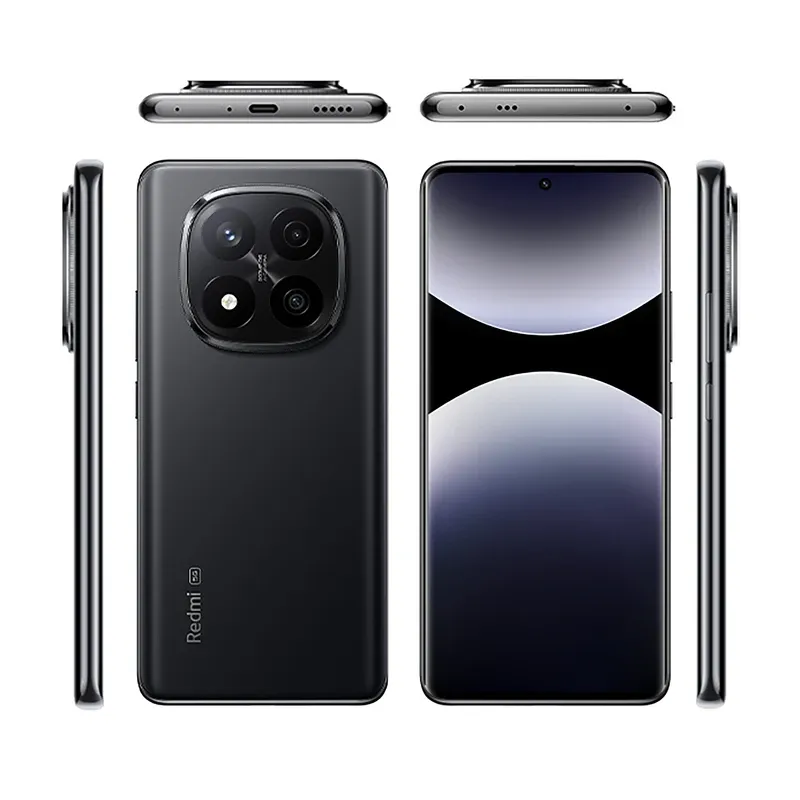 گوشی موبایل شیائومی مدل Redmi Note 14 Pro Plus 5G دو سیم کارت ظرفیت 512 گیگابایت و 16 گیگابایت رم - پک چین Black