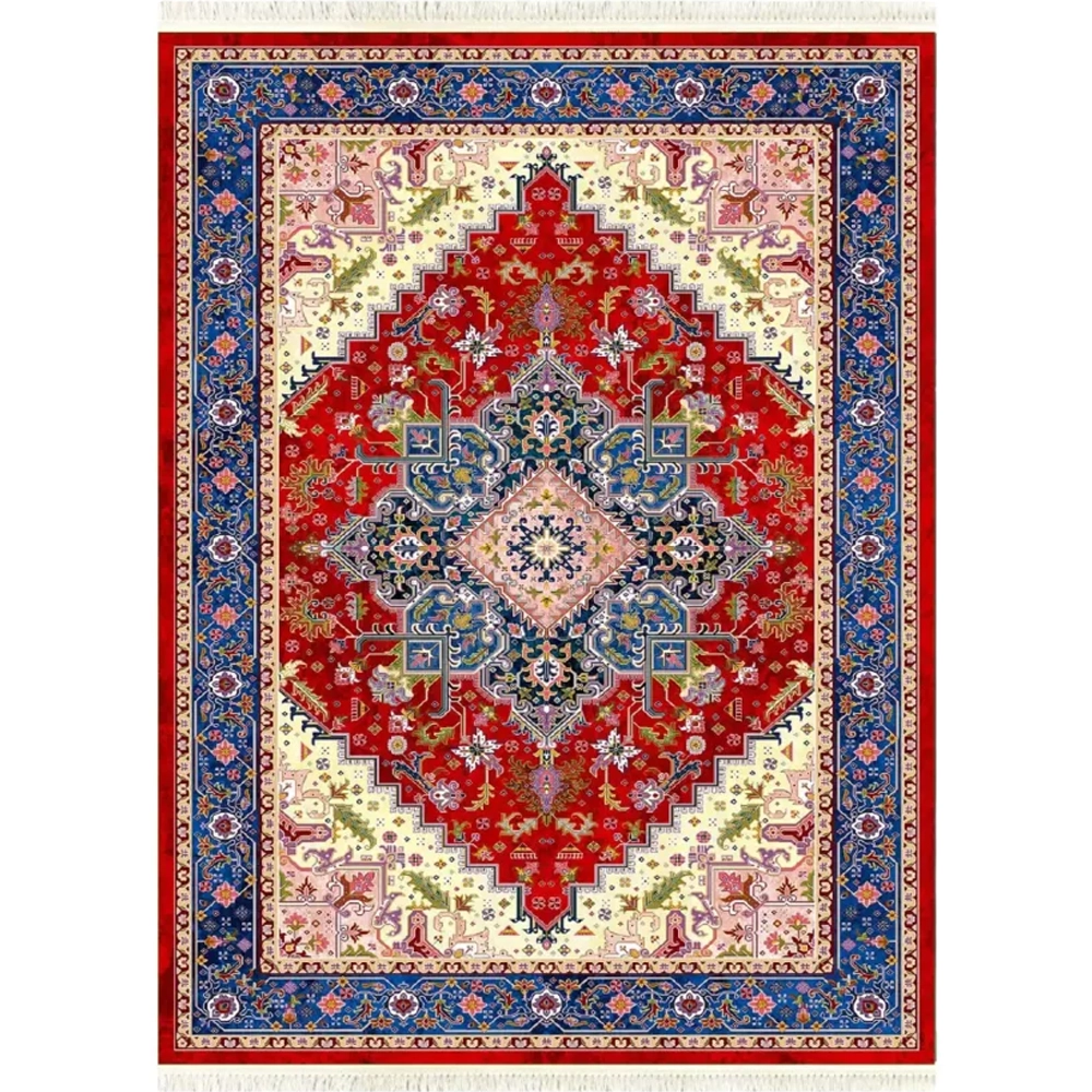 فرش ابریشم نما ماشینی ۱۲۰۰ شانه کد T1089