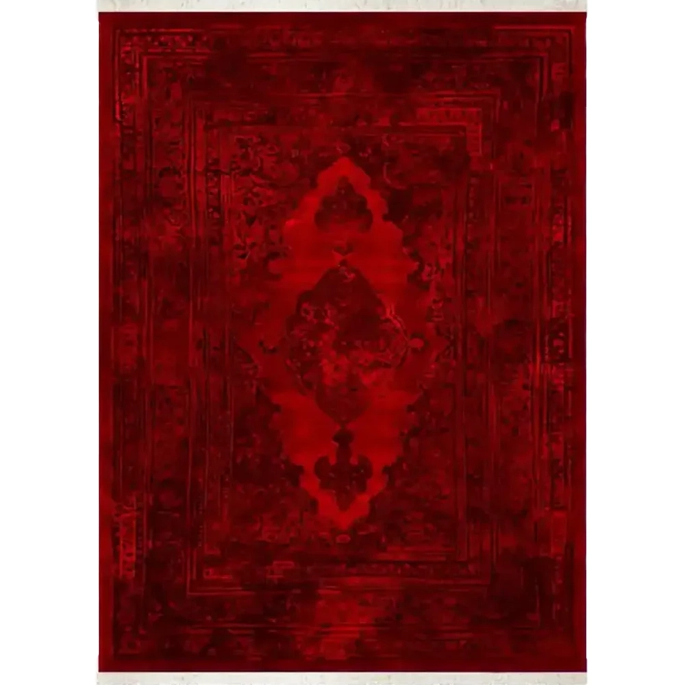 فرش ابریشم نما ماشینی ۱۲۰۰ شانه کد T1076