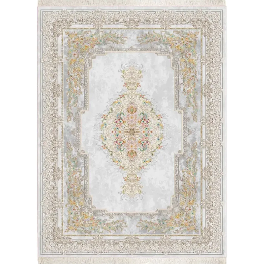 فرش ابریشم نما ماشینی ۱۲۰۰ شانه کد T1082