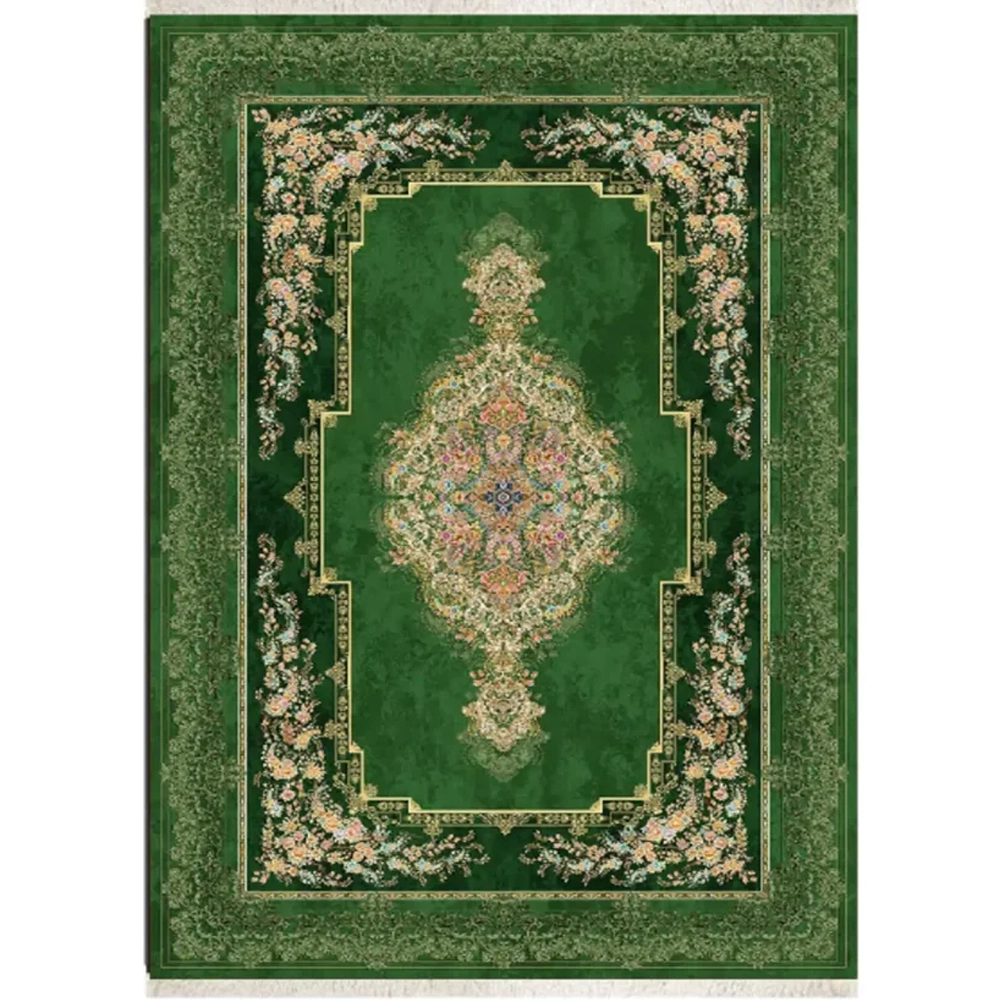 فرش ابریشم نما ماشینی ۱۲۰۰ شانه کد T1086