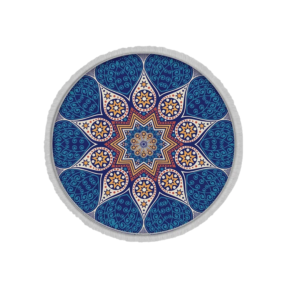 فرش گرد هانوکس طرح آب و کویر IFC.2830.04