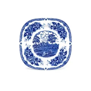 پیش دستی مربع چینی تکی طرح آکسفورد