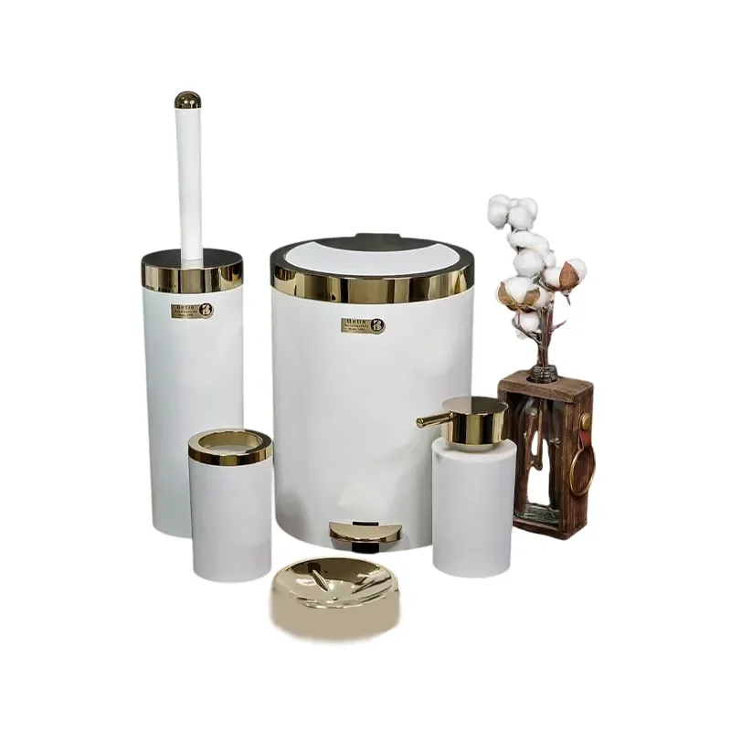 ست سرویس بهداشتی 5 پارچه بتیس Gold White