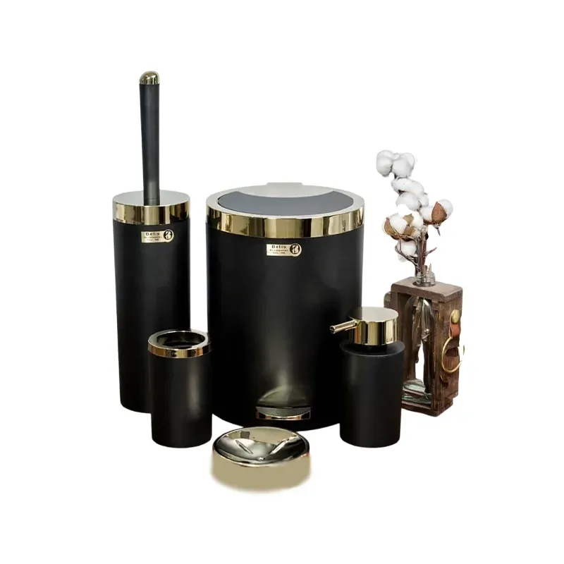 ست سرویس بهداشتی 5 پارچه بتیس Gold Black