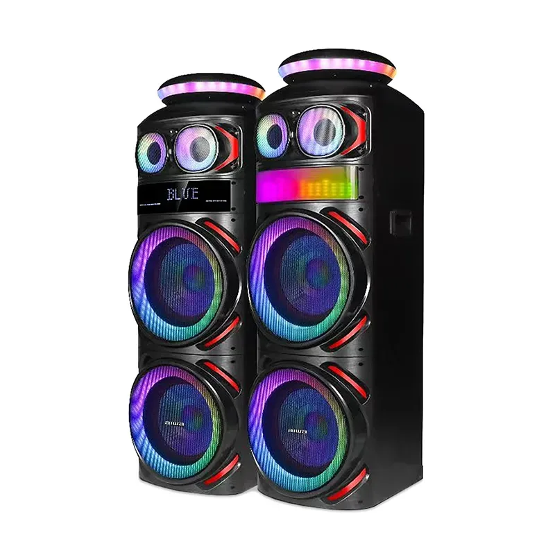 اسپیکر دوقلو آیوا مدل AW-X2130DSN PRO دارای 4 ساب ووفر 12 اینچ، رقص نور و کارائوکه