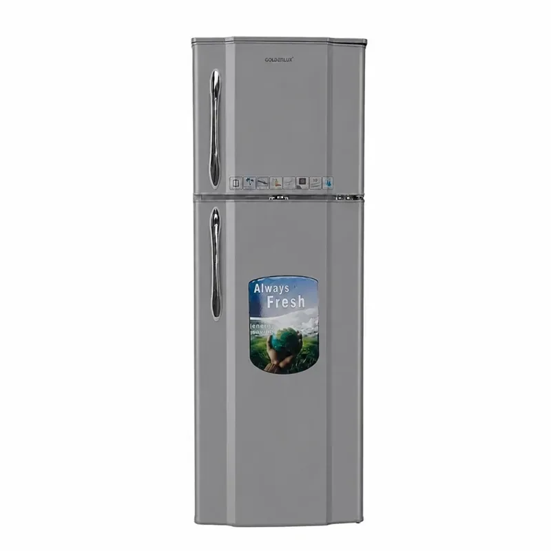 یخچال فریزر کمبی فریزر بالا گلدن لوکس مدل UMF-120RFA Gray