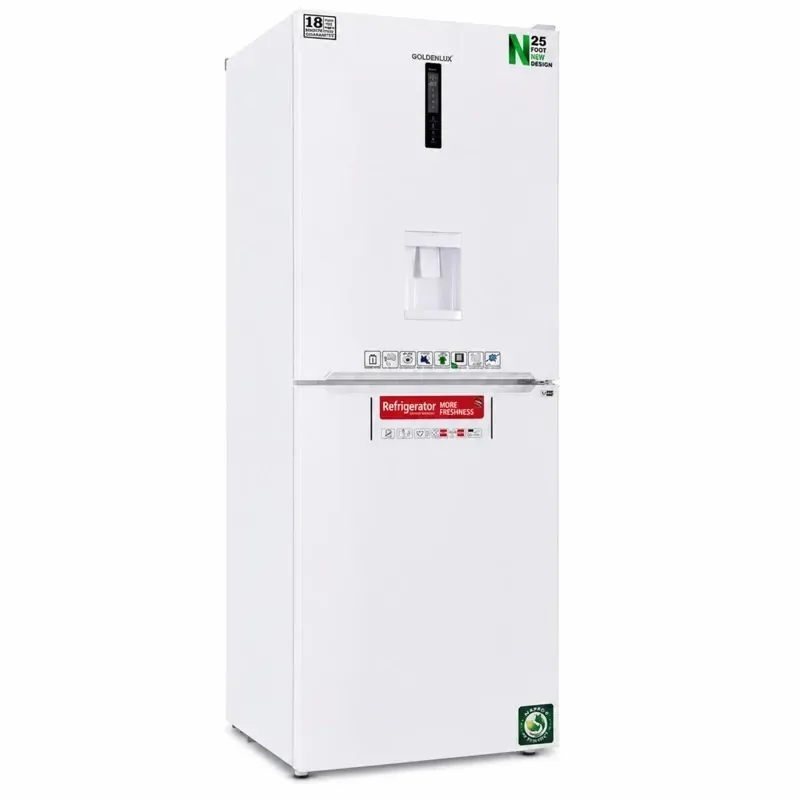 یخچال فریزر کمبی فریزر بالا گلدن لوکس مدل UMF-250RFA آبریز دستی White