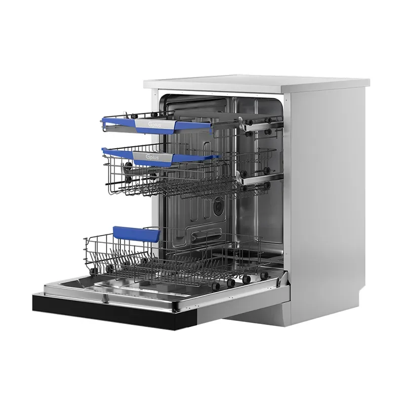 ماشین ظرفشویی جی پلاس مدل GDW-R1599W.MIS ظرفیت 15 نفر 3 سبد
