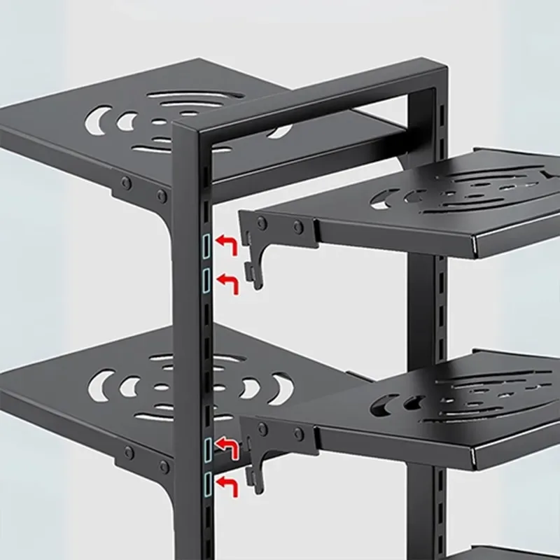 نظم دهنده قابلمه 4 طبقه قابل تنظیم لازا مدل KT-RK-03-04 Black