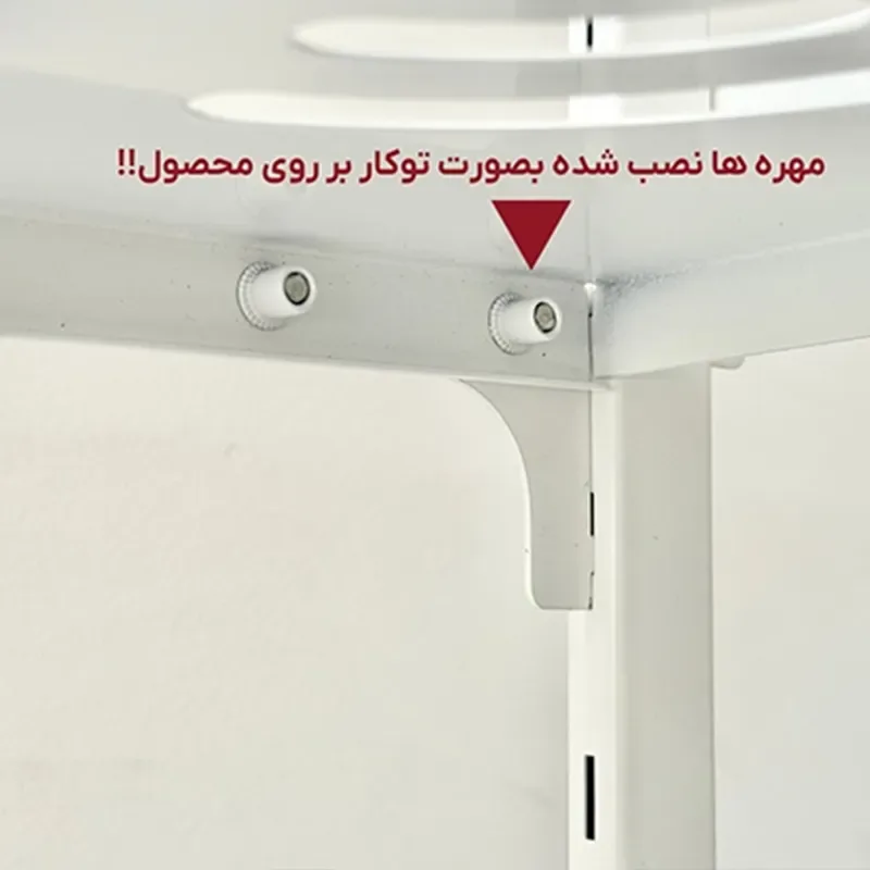 نظم دهنده قابلمه 4 طبقه قابل تنظیم لازا مدل KT-RK-03-04 White