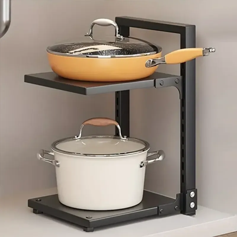 نظم دهنده قابلمه 4 طبقه قابل تنظیم لازا مدل KT-RK-03-04 Black