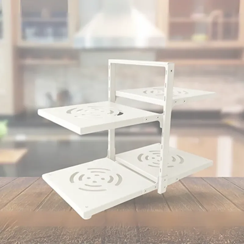 نظم دهنده قابلمه 4 طبقه قابل تنظیم لازا مدل KT-RK-03-04 White
