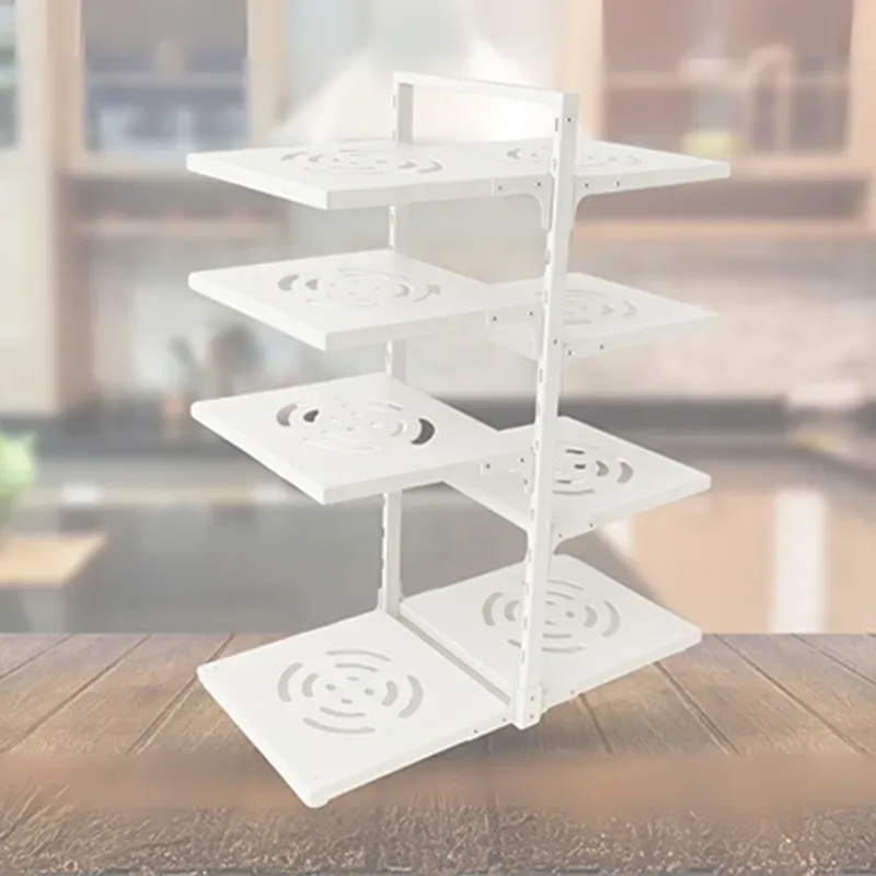 نظم دهنده قابلمه 8 طبقه قابل تنظیم لازا مدل KT-RK-03-08 White