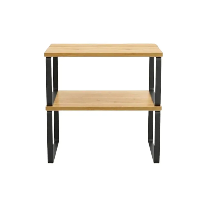 شلف چوبی دو طبقه چند حالته لازا مدل KT-SH-02-WD Black