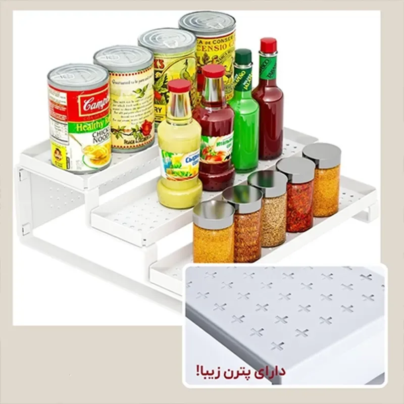 نظم دهنده ادویه سه طبقه لازا مدل KT-SP-05-03 White