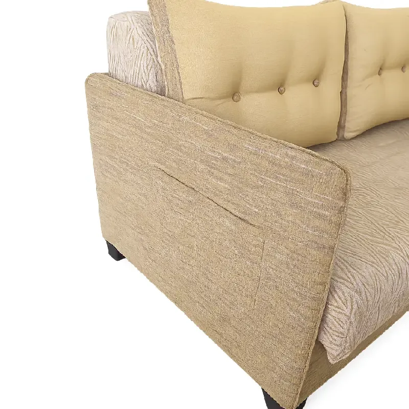کاناپه تخت خوابشو لالوسکی دسته پاکتی پارچه ویو زرین مخمل