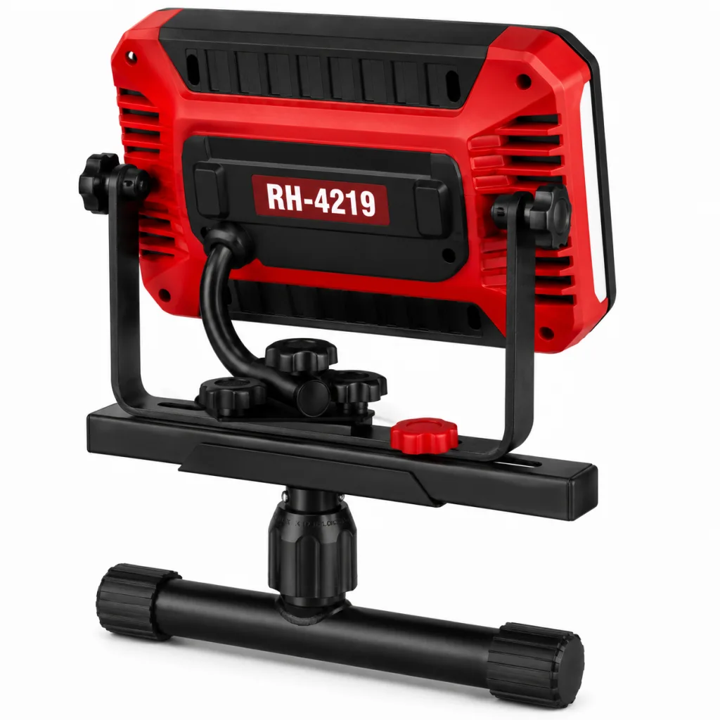 نورافکن LED برقی 50 وات رونیکس مدل RH-4219 دوبل با سه پایه