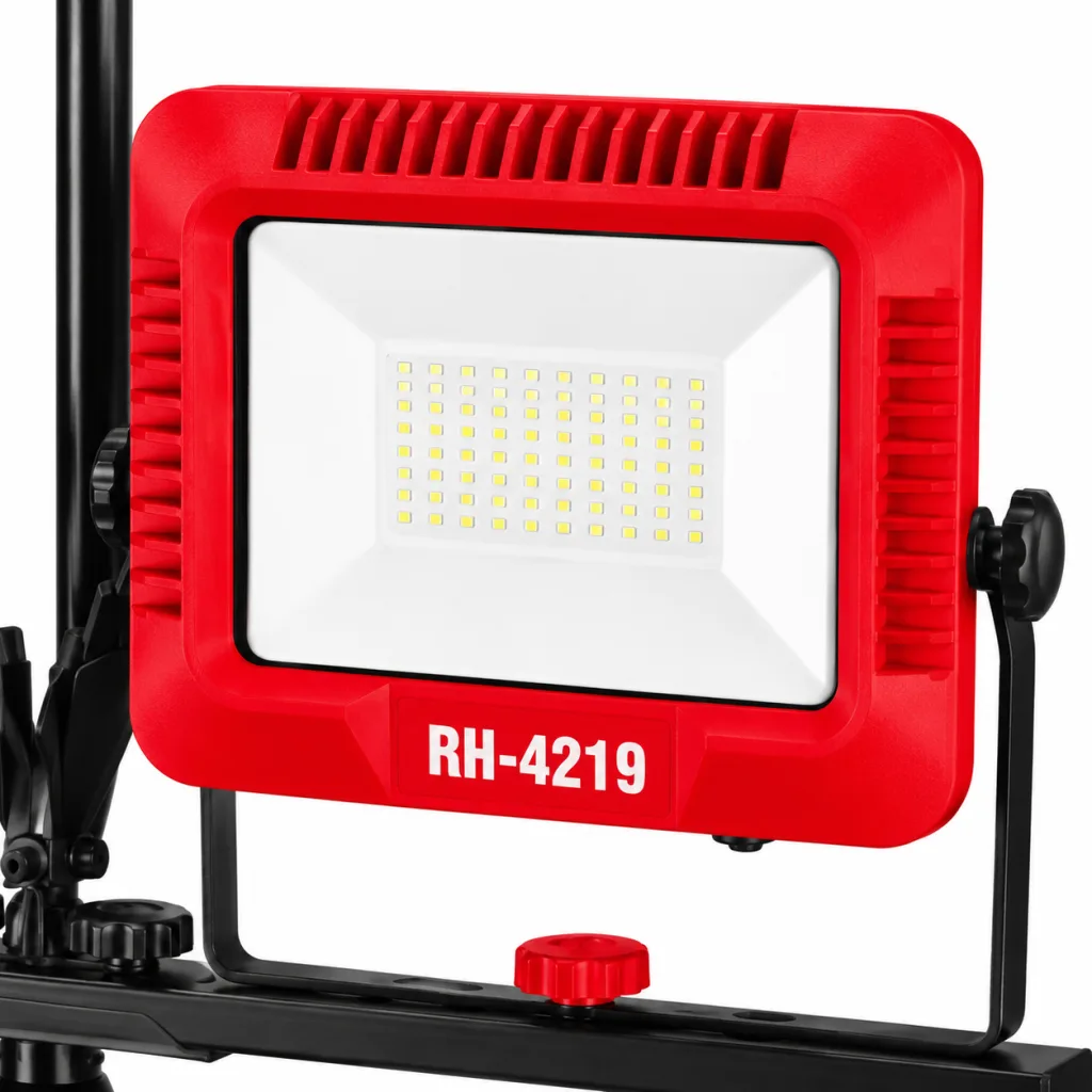 نورافکن LED برقی 50 وات رونیکس مدل RH-4219 دوبل با سه پایه