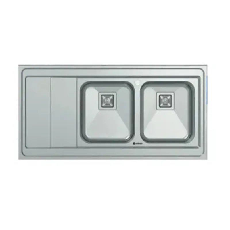 سینک روکار دو لگنه اسنوا مدل SS-45252L/SS-45252R