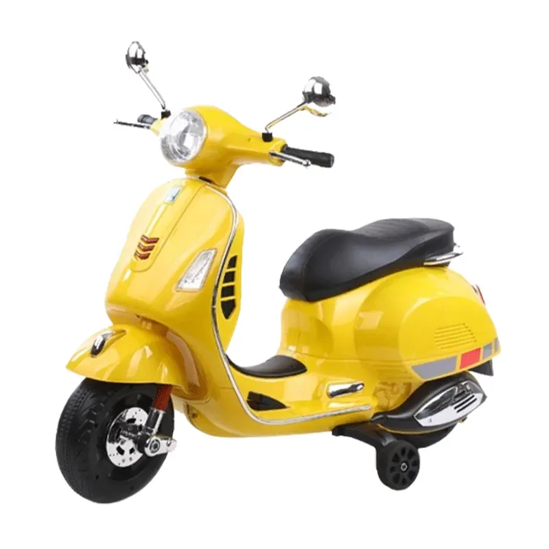 موتور شارژی وسپا کیدز مدل Vespa Kids Rear Storage Yellow