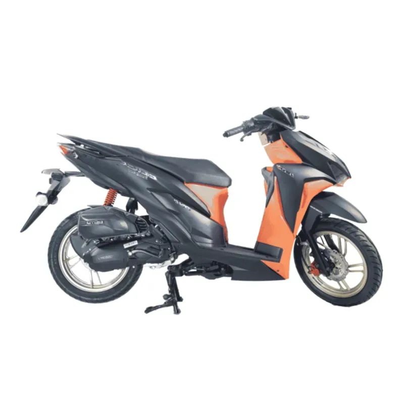 موتور سیکلت زمرد کویر طرح کلیک 150 ترمز ABS سال 1405 Black Orange