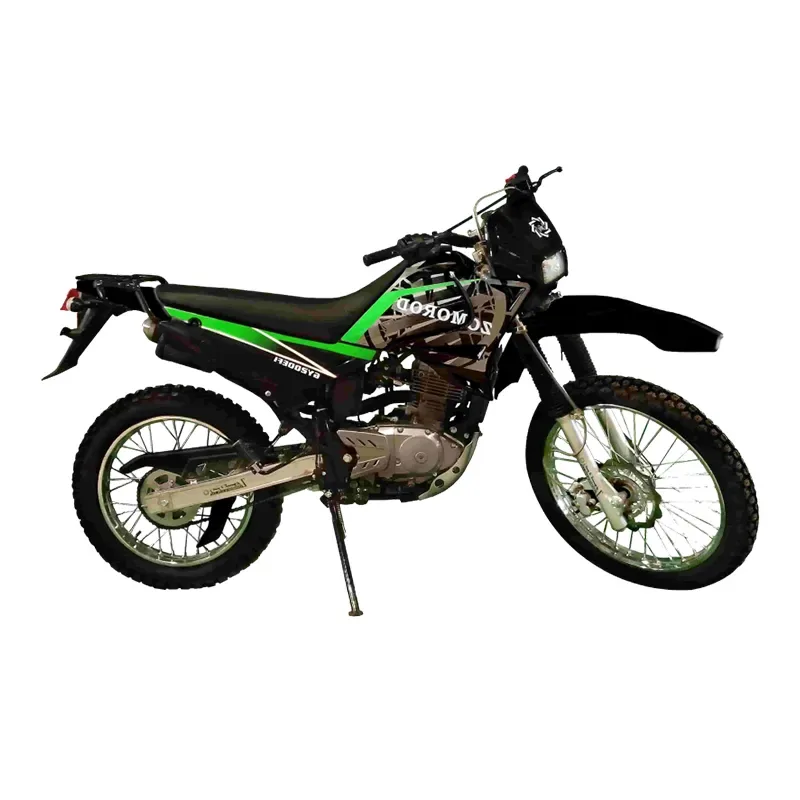 موتور سیکلت زمرد کویر تریل Gy200 انجین سوزوکی ترمز ABS Green