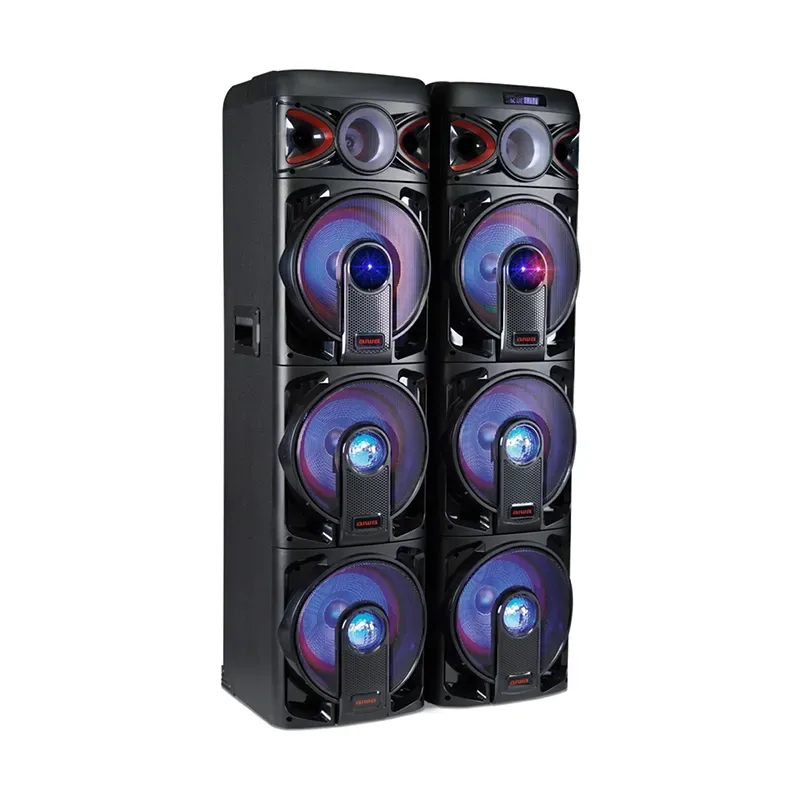 اسپیکر دوقلو آیوا مدل AW-X3101DSN PRO دارای 6 ساب ووفر 10 اینچ، رقص نور و کارائوکه
