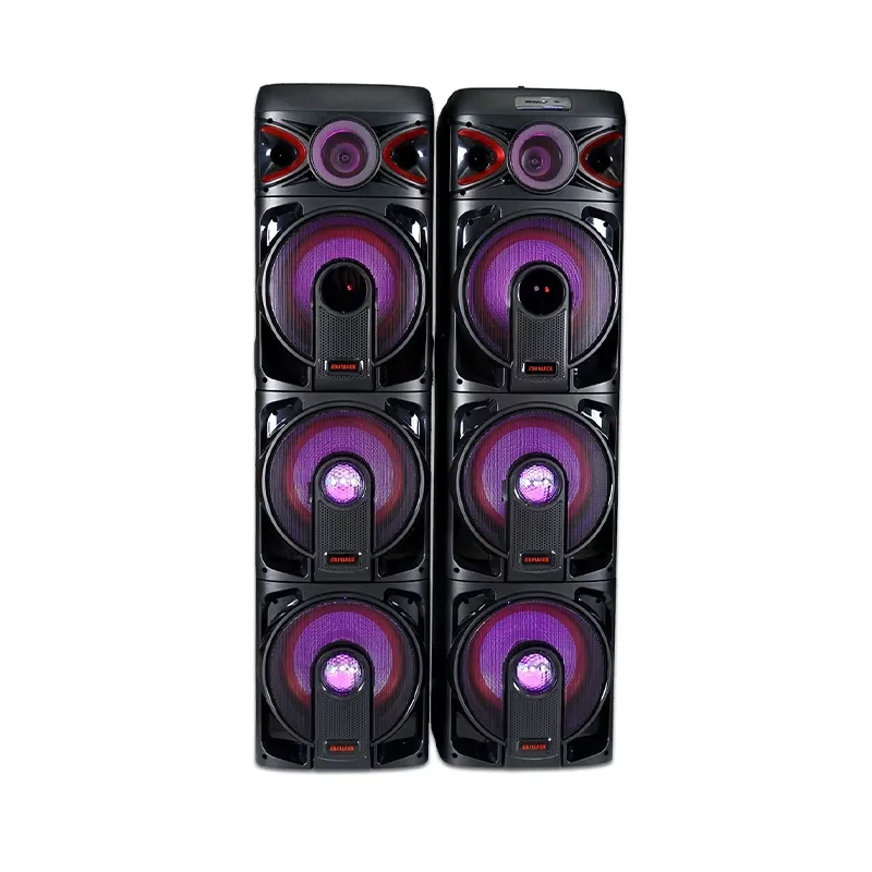 اسپیکر دوقلو آیوا مدل AW-X3101DSN PRO دارای 6 ساب ووفر 10 اینچ، رقص نور و کارائوکه