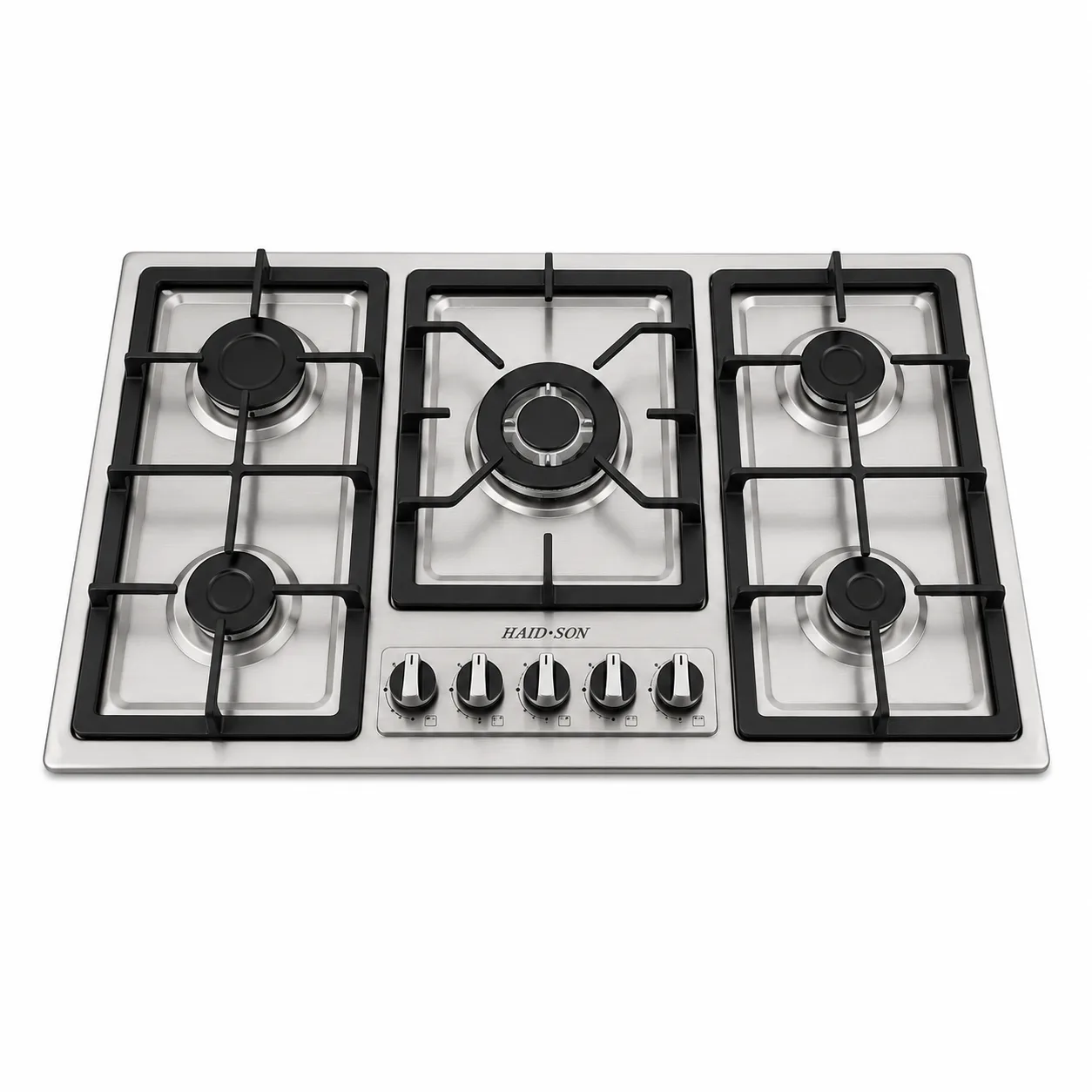 اجاق گاز صفحه ای 5 شعله هایدسان رویه استیل