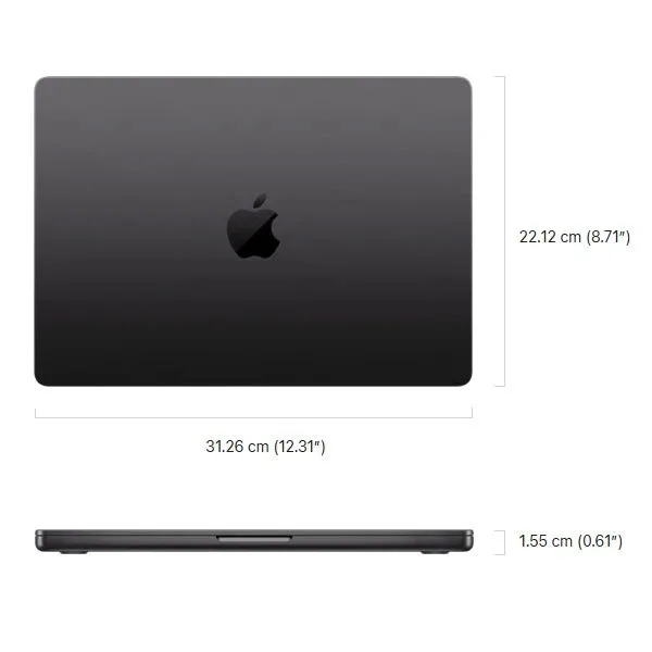 لپ تاپ 14.2 اینچی اپل مدل MacBook Pro MGDR4 2026 LLA-M5 Pro-24GB RAM-1TB SSD