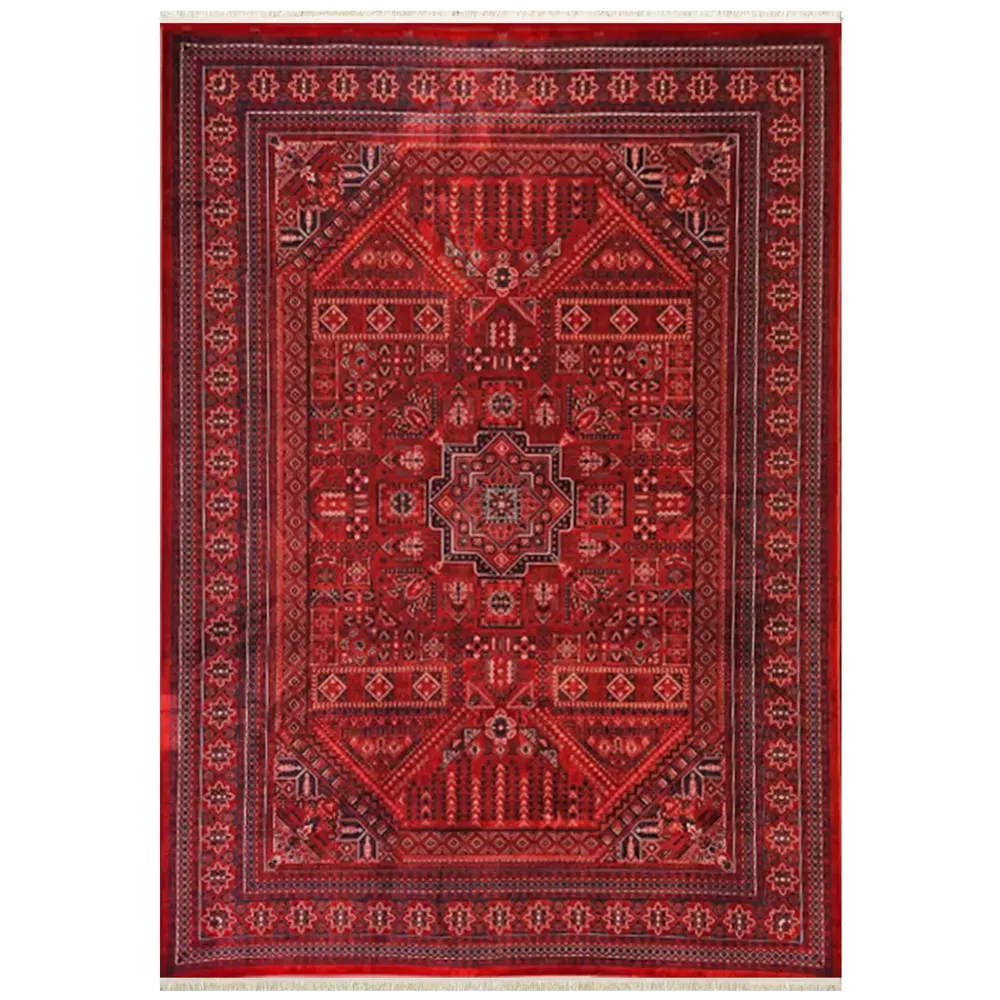 فرش 1200 شانه رخ بافت تمام آکریلیک کد ترنج لاکی