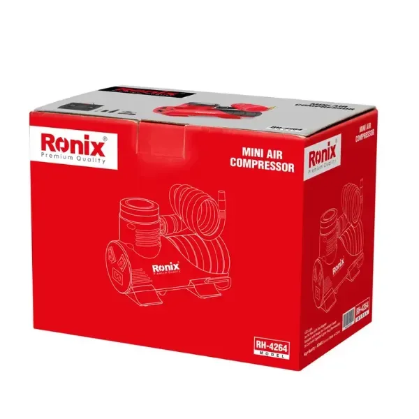 جعبه و بستهبندی اصلی مینی کمپرسور فندکی رونیکس مدل RH-4264